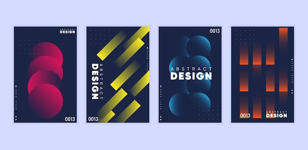 Abstrakcyjne plakaty geometryczne