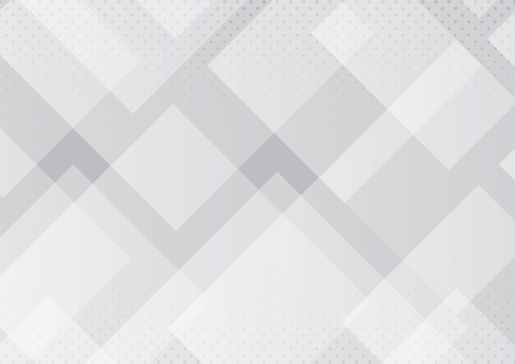 Wektor abstrakcyjne półprzezroczyste geometryczne z efektem półtonów białe i szare tło gradientowe.