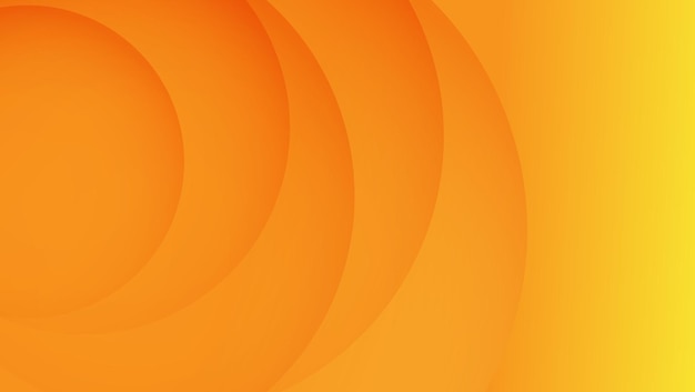 Plik wektorowy abstrakcyjne pomarańczowe tło gradientowe z okrągłym składem papercut
