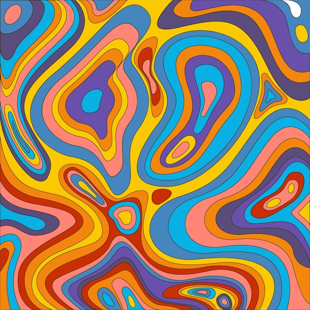 Abstrakcyjne psychedeliczne tło