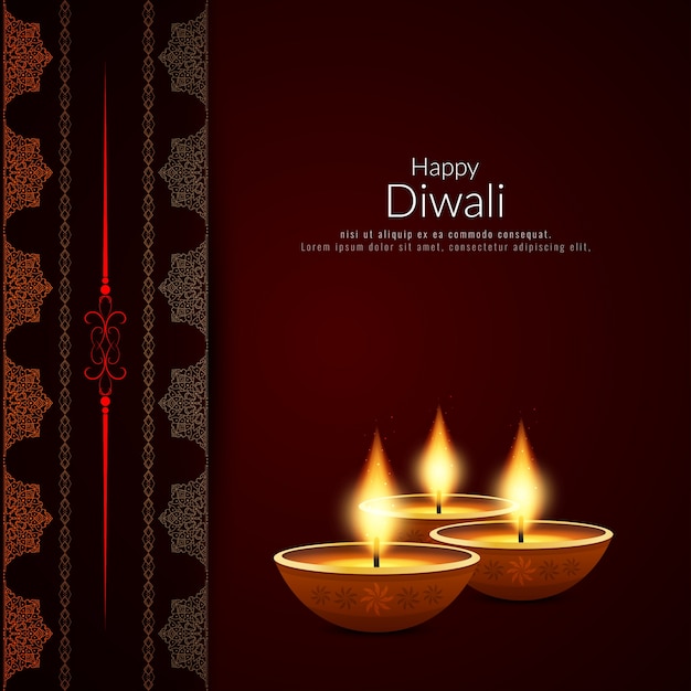 Abstrakcyjne Religijnych Happy Diwali Eleganckie Tło