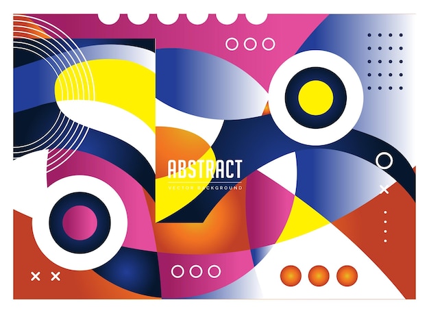 Plik wektorowy abstrakcyjne szablony tła kolorowa kolekcja elegancka geometria