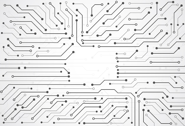 Abstrakcyjne tło cyfrowe z technologią tekstury płyty obwodowej płyty głównej elektronicznej