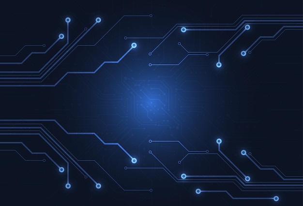 Plik wektorowy abstrakcyjne tło cyfrowe z teksturą płytki drukowanej elektroniczna ilustracja płyty głównej koncepcja komunikacji i inżynierii ilustracja wektorowa