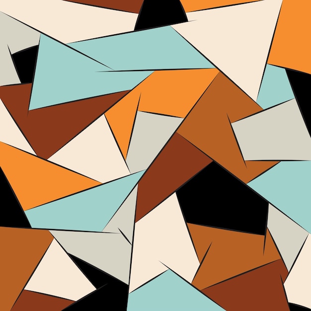 Plik wektorowy abstrakcyjne tło geometryczne kształty brązowy czarny niebieski pomarańczowy