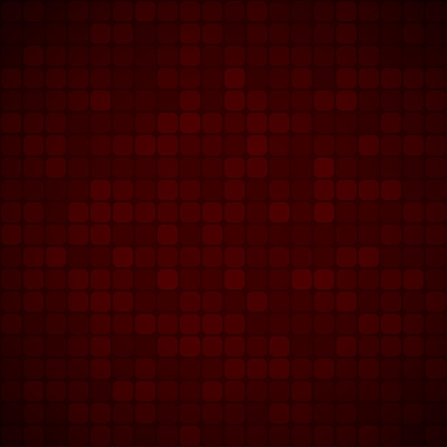 Abstrakcyjne Tło Małych Kwadratów Lub Pikseli W Ciemnoczerwonych Kolorach