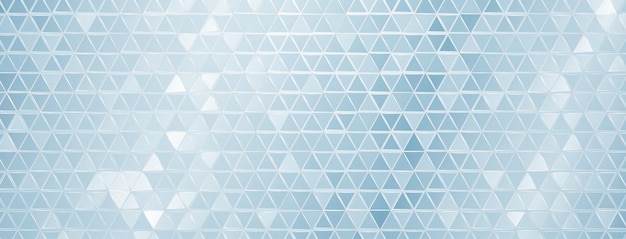 Abstrakcyjne tło mozaikowe z błyszczących lustrzanych płytek trójkątnych w jasnoniebieskich kolorach