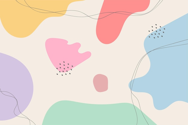 Abstrakcyjne tło Ręczne rysowanie różnych kształtów i obiektów doodle