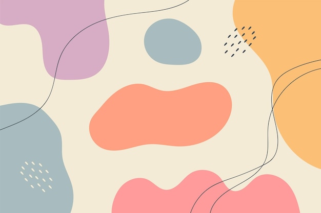 Abstrakcyjne tło Ręczne rysowanie różnych kształtów i obiektów doodle