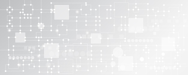 Abstrakcyjne tło technologii Ilustracja Koncepcja komunikacji Hitech Innowacje w tle