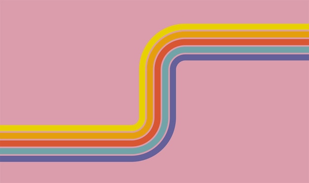 Abstrakcyjne tło tęczy Wavy Line wzory Wektorowy wzór gotowy do użycia do owinięcia tkaniny i innych