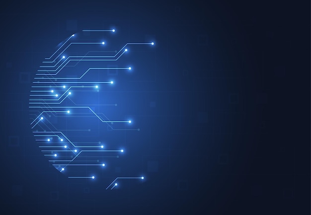 Abstrakcyjne Tło Z Teksturą Płytki Drukowanej Elektroniczna Płyta Główna Ilustracja Koncepcja Komunikacji I Inżynierii Ilustracja Wektorowa