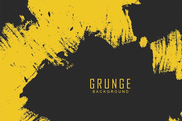 Abstrakcyjne żółty i czarny kolor grunge tło