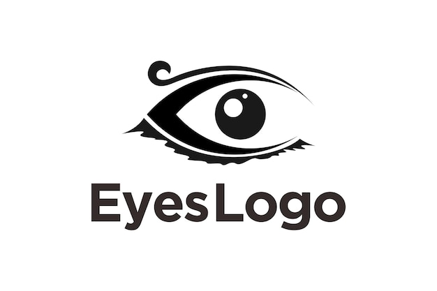 Plik wektorowy abstrakcyjny artystyczny projekt logo piękna kobieta oko