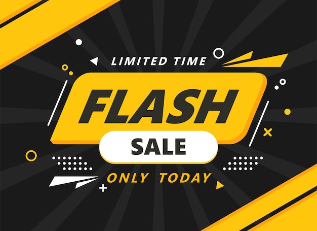 Abstrakcyjny Baner Promocyjny Sprzedaży Flash