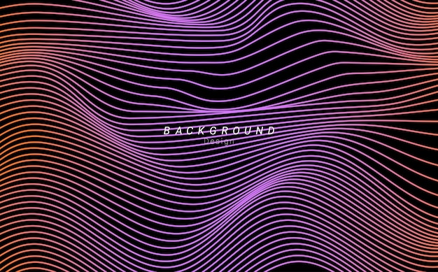 Plik wektorowy abstrakcyjny falisty fioletowy neonowy fali dźwiękowe futurystyczny projekt tła