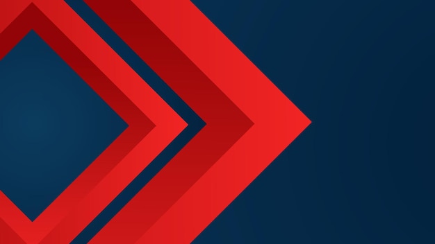 Abstrakcyjny geometryczny czerwony i ciemno niebieski tło