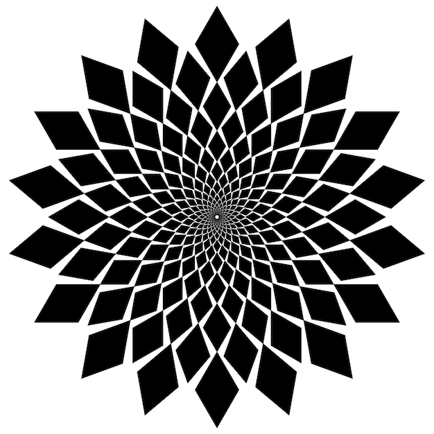 Abstrakcyjny geometryczny wzór spiralny