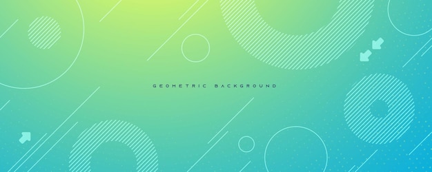 Abstrakcyjny gradient zielony tosca kształty geometryczne tło