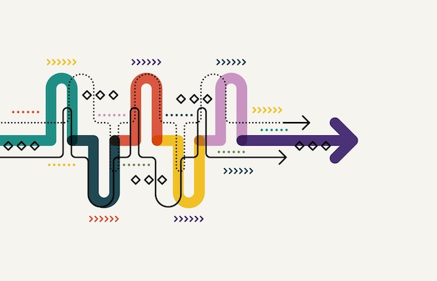 Abstrakcyjny Kierunek Strzałki Technologia Tła