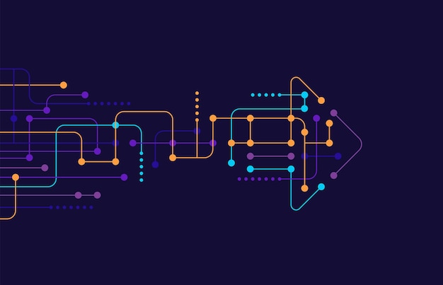 Abstrakcyjny Kierunek Strzałki Tło Technologii Wysoka Prędkość Hitech