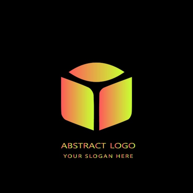 Abstrakcyjny kolorowy element projektowania logo