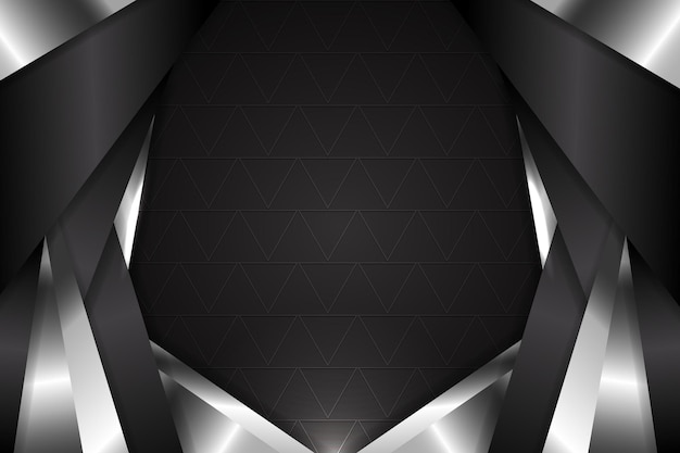 Plik wektorowy abstrakcyjny kształt trójkąta tła z czarno-białym kolorem