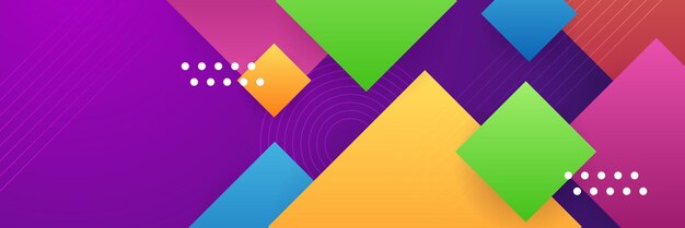 Abstrakcyjny kwadrat dynamiczny kolorowy żywy geometryczny fala kolorowy transparent tło Wektor abstrakcyjna grafika projekt transparent wzór tła szablonu