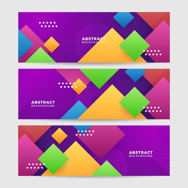 Abstrakcyjny nowoczesny kolorowy geometryczny szablon projektu tła transparentu Dynamiczny teksturowany element geometryczny Nowoczesna ilustracja wektorowa gradientu światła