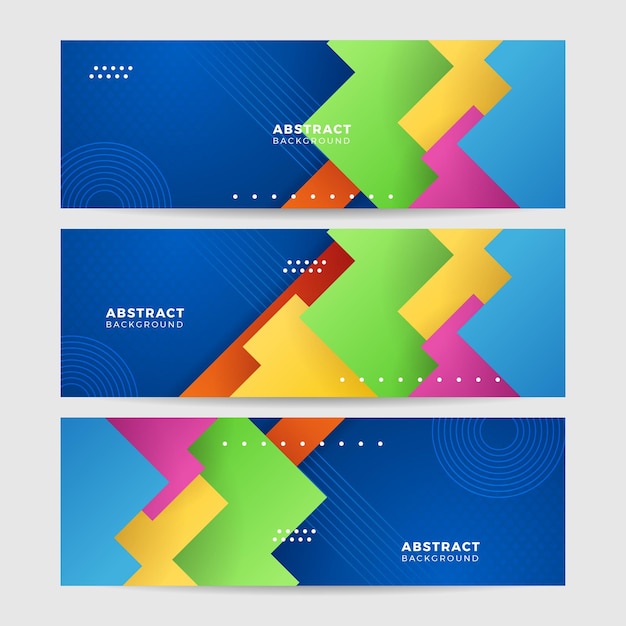 Abstrakcyjny nowoczesny kolorowy geometryczny szablon projektu tła transparentu Dynamiczny teksturowany element geometryczny Nowoczesna ilustracja wektorowa gradientu światła