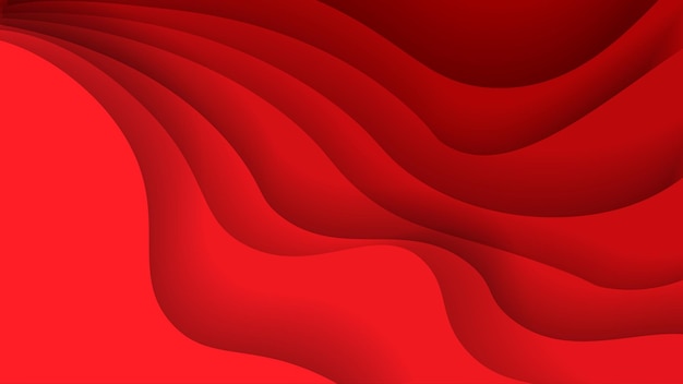 Abstrakcyjny papier tła w kolorze czerwonym A4 abstrakcyjny kolor 3D zestaw ilustracji sztuki papieru Kontrastowe kolory