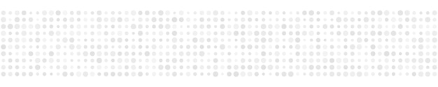Abstrakcyjny Poziomy Baner Lub Tło Małych Kółek Lub Pikseli O Różnych Rozmiarach W Białych Kolorach