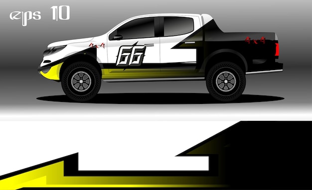 abstrakcyjny projekt tła do oklejania samochodów ciężarówek 4x4, rajdów, furgonetek, suv i innych samochodów