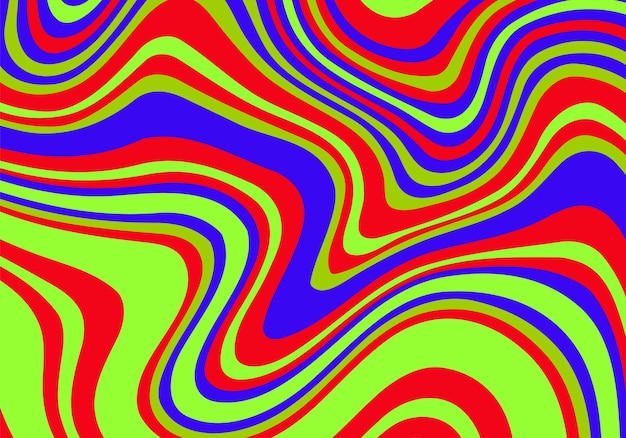 Abstrakcyjny psychedeliczny, groovy tło Wektor