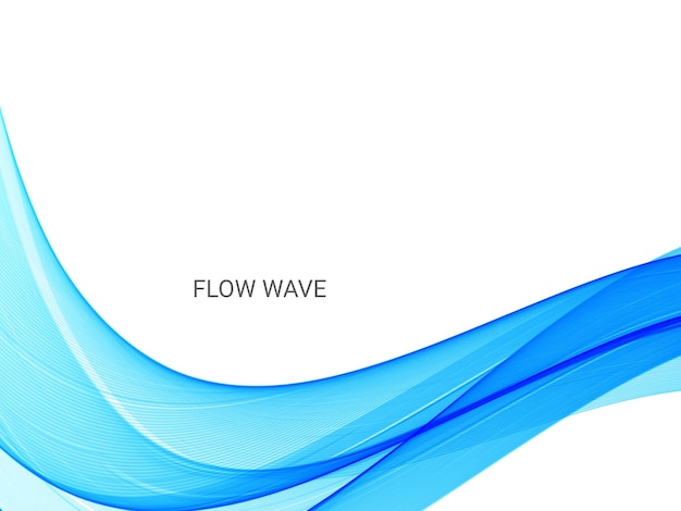 Abstrakcyjny Stylowy Dekoracyjny Niebieski Wzór Krzywej Fali Tła Wektor