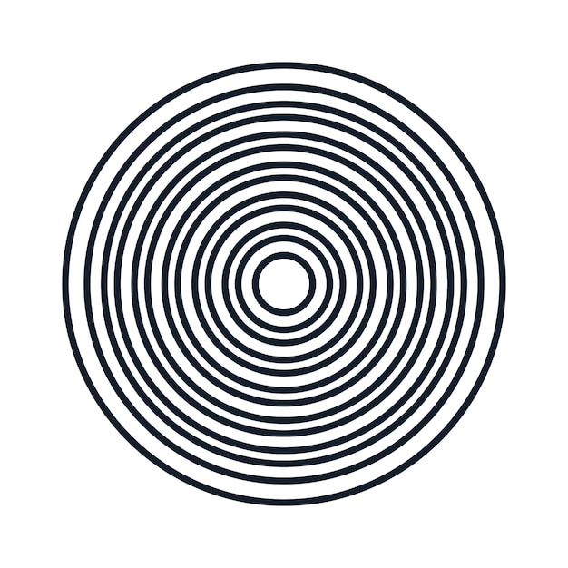 Abstrakcyjny symbol wszechświata w stylu konturowym