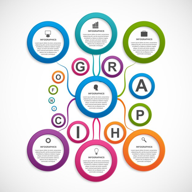 Abstrakcyjny szablon infografiki opcji