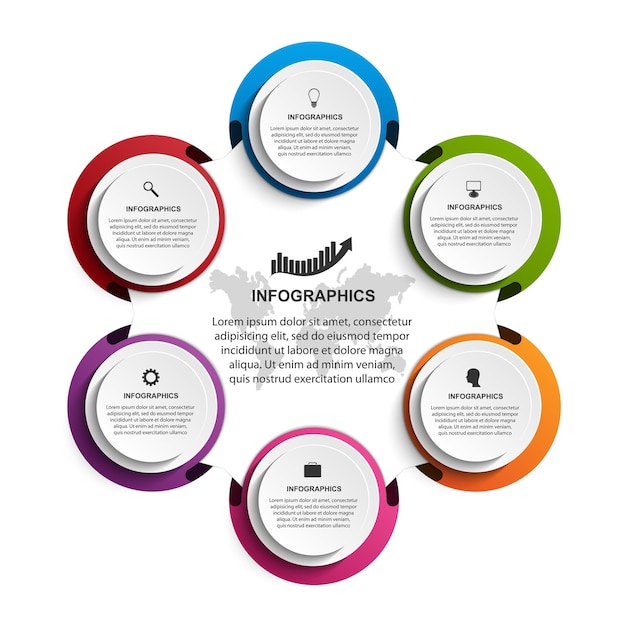 Plik wektorowy abstrakcyjny szablon infografiki opcji