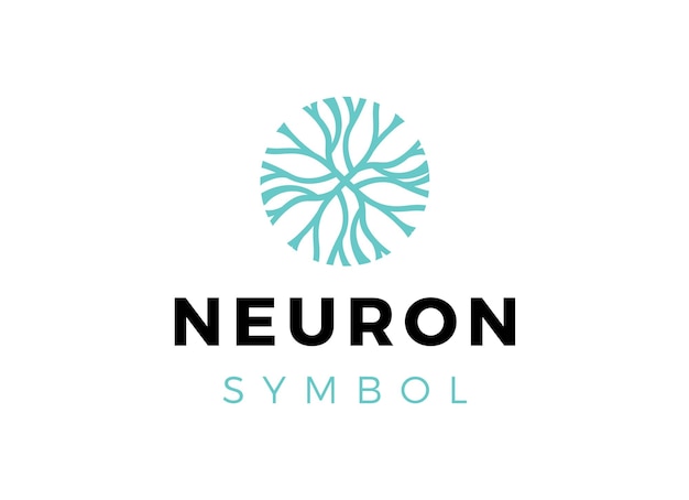 Abstrakcyjny wektor szablonu logo Neuron