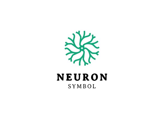 Abstrakcyjny wektor szablonu logo Neuron