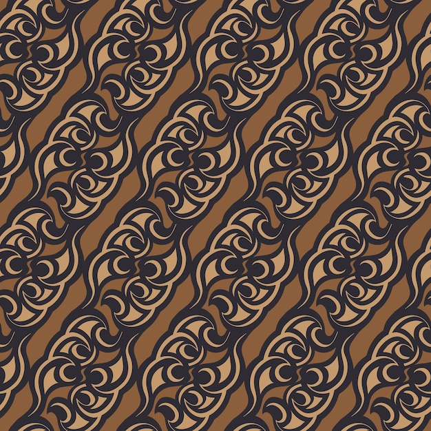 Plik wektorowy abstrakcyjny wektor wzór javanese batik