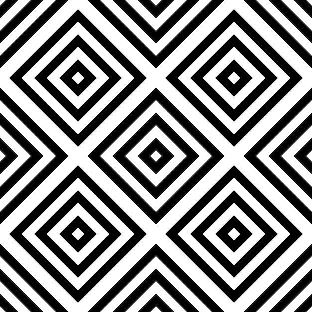 Abstrakcyjny wzór geometryczny bez szwu Geometryczny ornament z rombem w romb Ilustracja wektorowa