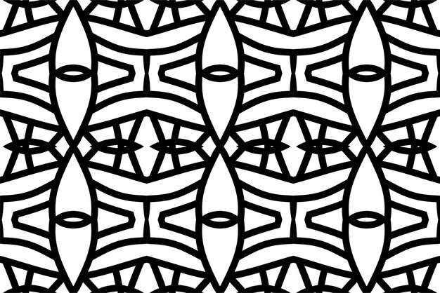 Abstrakcyjny wzór geometryczny. Bezszwowe tło wektor. Czarno-biały ornament.