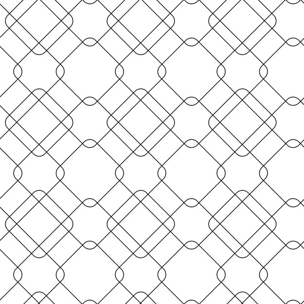 Abstrakcyjny wzór geometryczny z krzyżami, paskami, liniami, bezszwowym tłem, białym i czarnym ozdobem