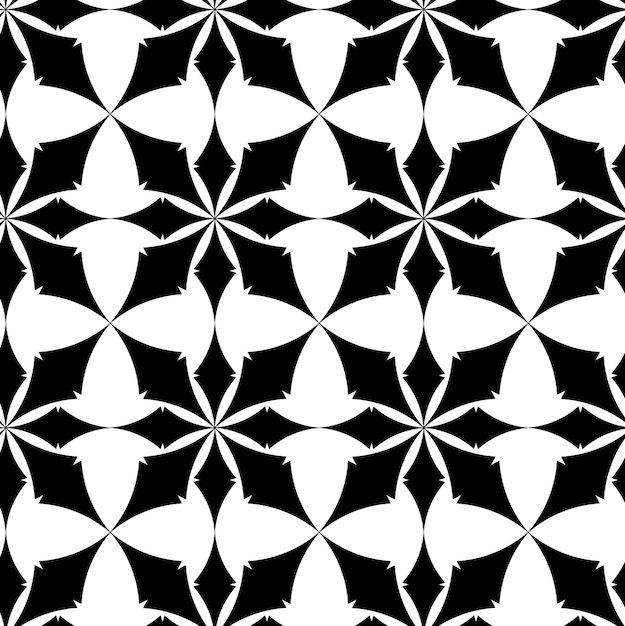 Abstrakcyjny wzór geometryczny z krzyżami, paskami, liniami, bezszwowym tłem, białym i czarnym ozdobem