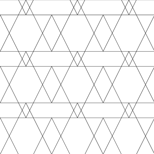 Abstrakcyjny wzór geometryczny z trójkątami paskami liniami Bezszwone tło wektorowe Biały i czarny ornament Nowoczesny projekt graficzny z siatką