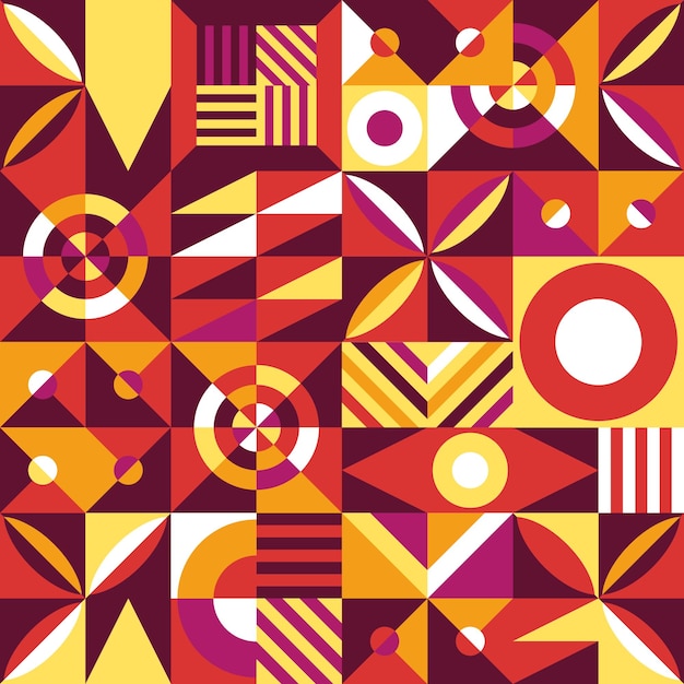 Abstrakcyjny wzór geometrycznych kształtów