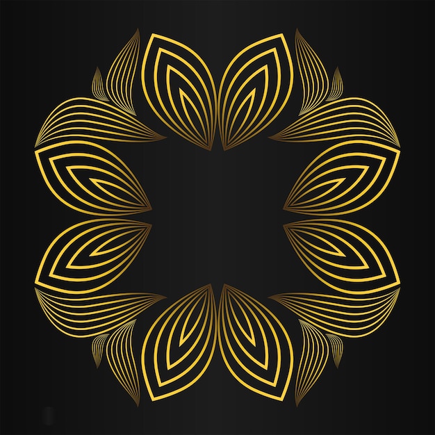 Abstrakcyjny Złoty Element Ozdoby Geometrycznej