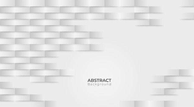 Abstrakt 3D nowoczesny kwadratowy wzór tła Biała i szara ilustracja wektorowa tekstury geometrycznej