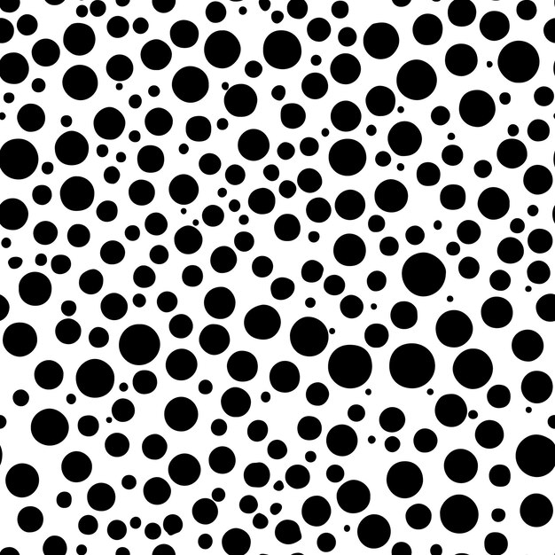 Plik wektorowy abstrakt czarno-biały dalmatyjski punkt bezszwowy wzorzec